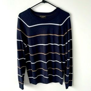 Banana Republic, navy blue, striped sweater